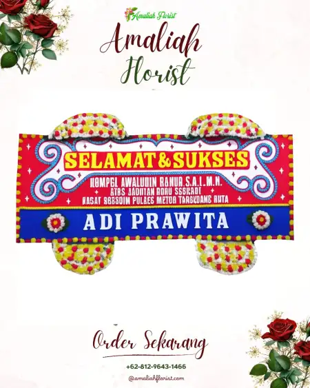 Papan Bunga Ucapan Selamat Srijaya
